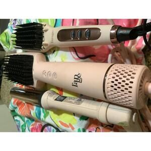 L'ange Hair Styling Tools Set - Curling Iron and Heated Brushes